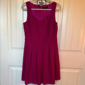 Ivanka Trump Magenta Sleeveless Mini Dress